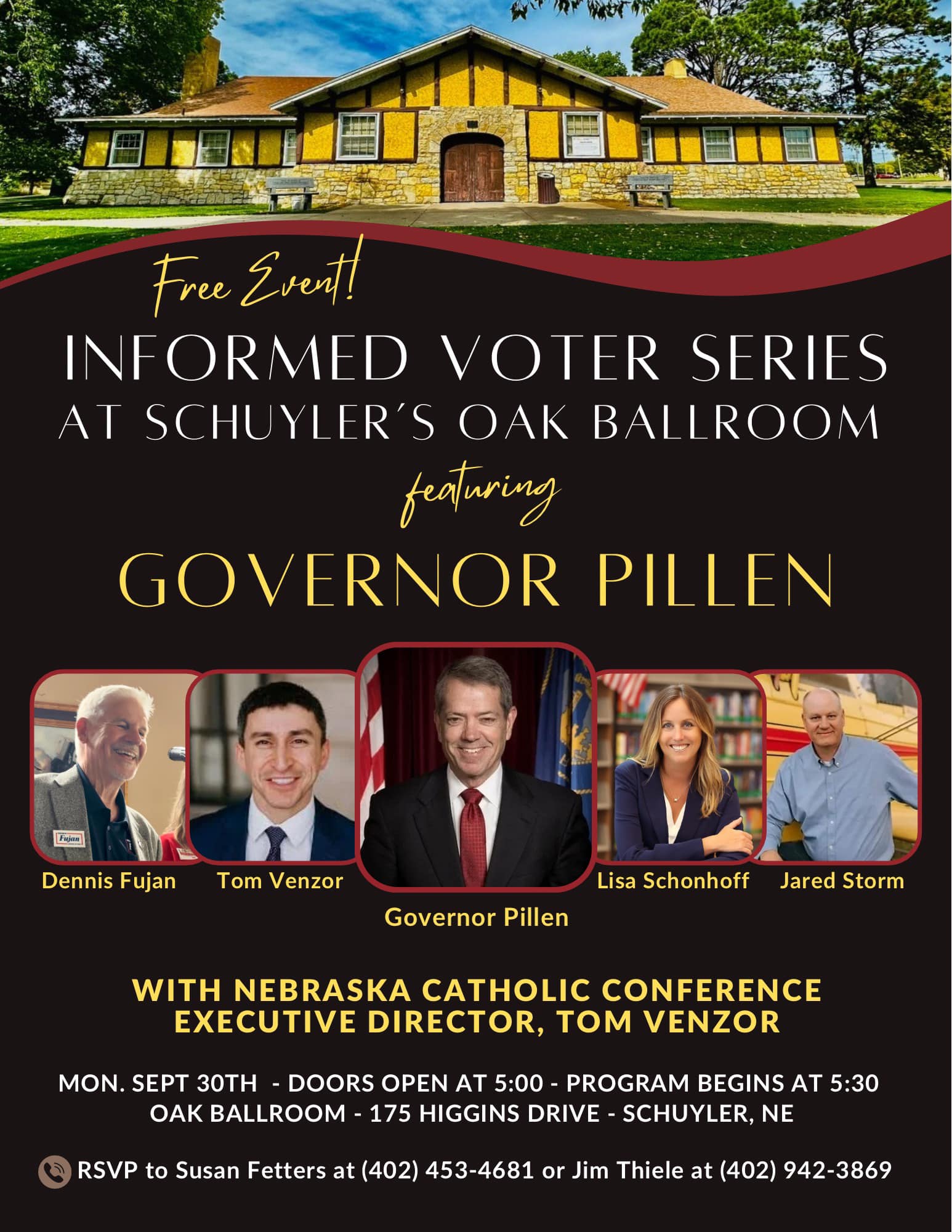 Colfax County Informed Voter Event Featuring Governor Pillen